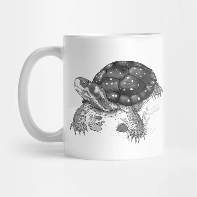 Eastern Spotted Turtle Art by CMTR Store